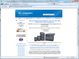 UPS and Replacement Battery sales for APC UPS devices from DLS Computers